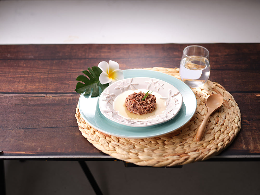 ティキキャット ルアウ マグロ&チキン 80g Tiki Cat 猫 ネコ キャットフード 猫缶 缶詰 人気 猫缶詰め ネコ グレインフリー 穀物不使用 おすすめ 総合栄養食