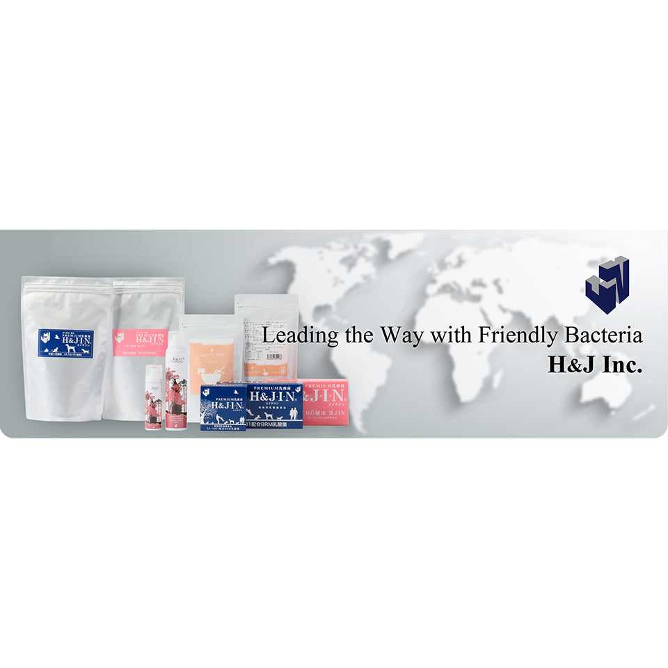 Premium 乳酸菌 H&JIN 動物用 エイチアンドジン JIN ジン 犬用 猫用 ペット用 プレミアム 乳酸菌食品 サプリメント 450g