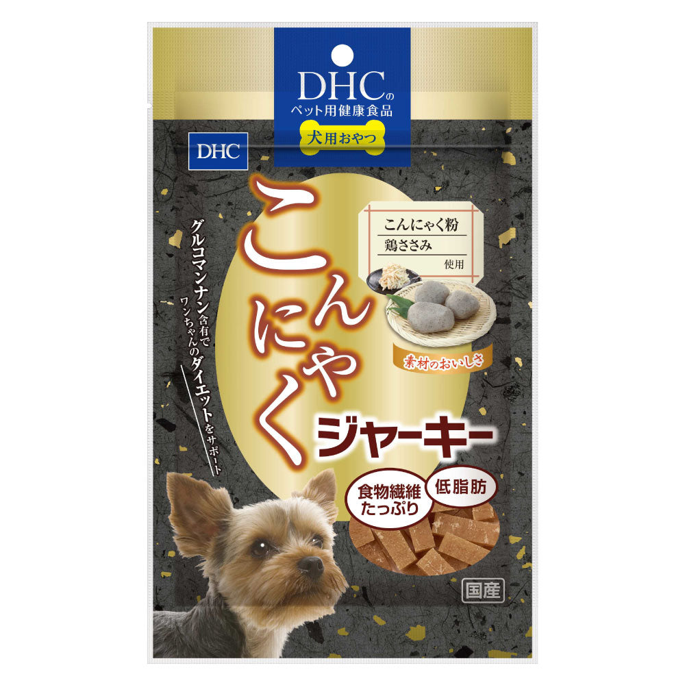 DHC こんにゃくジャーキー100g 犬 おやつ 鶏ささみ ジャーキー 国産 犬用 オヤツ 食物繊維 低脂肪 ダイエット 国産 ディーエイチシー