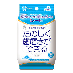 トーラス 歯垢トルトル 初めての歯みがきシート 30枚入 犬 猫 歯磨き ウェットシート 犬用 猫用 歯みがき デンタルケア 歯石 歯周病 歯垢 拭くだけ 日本製