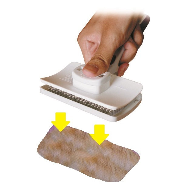 シェッドスリッカーパコ M ペット 犬 猫 スリッカー ブラシ お手入れ ブラッシング 抜け毛 換毛期 お手入れ簡単 Pako