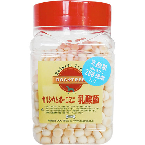ドッグツリー カルシウムボーロ ミニ 乳酸菌 角ボトル 220g 犬 おやつ 小粒 犬用 ご褒美 おいしい 健康 しつけ トレーニング 北海道 国産