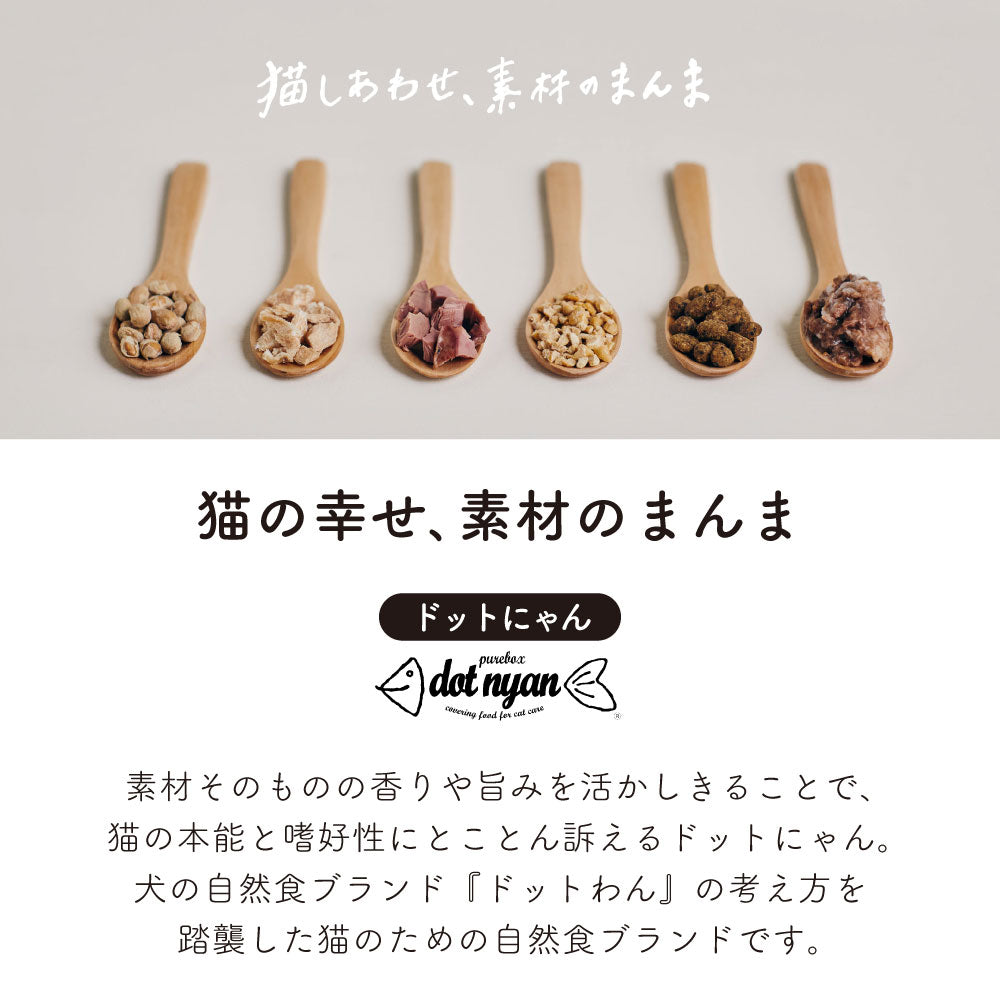 ドットにゃんごはん 500g 猫 キャットフード 猫用フード ドライ カリカリ 国産 無添加 無着色 厳選素材 全年齢用 総合栄養食