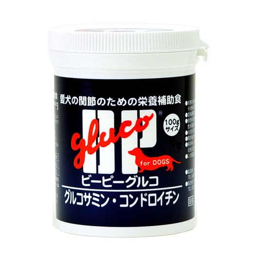 BPグルコ 100g 犬 サプリメント 顆粒 ふりかけ 犬用 サプリ 関節 骨 健康維持 グルコサミン コンドロイチン ビーピーグルコ 国産