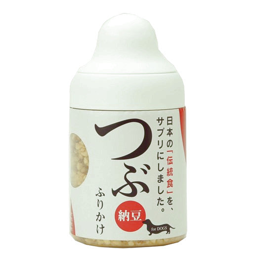伝統食ふりかけ つぶ納豆ボトル 85g 犬 ふりかけ 納豆 犬用 健康 ドッグフード 酵素 和食 無添加 無着色 無香料 安心 国産 サンユー