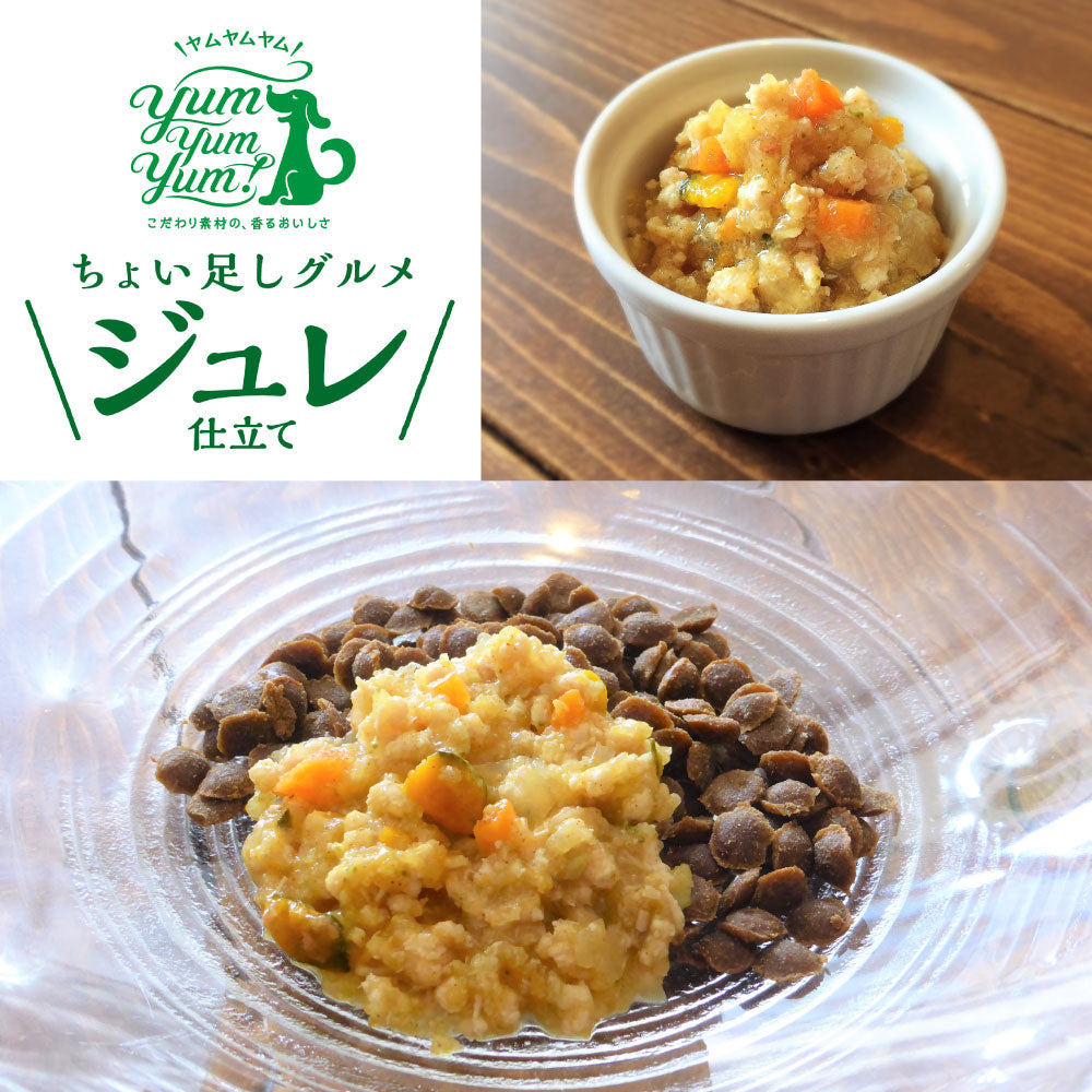 ヤムヤムヤム ジュレ仕立て チキン 30g×12袋 犬 ドッグフード ウェットフード レトルト おかず 鶏肉 トッピング 国産 無添加 無着色 Yum Yum Yum!
