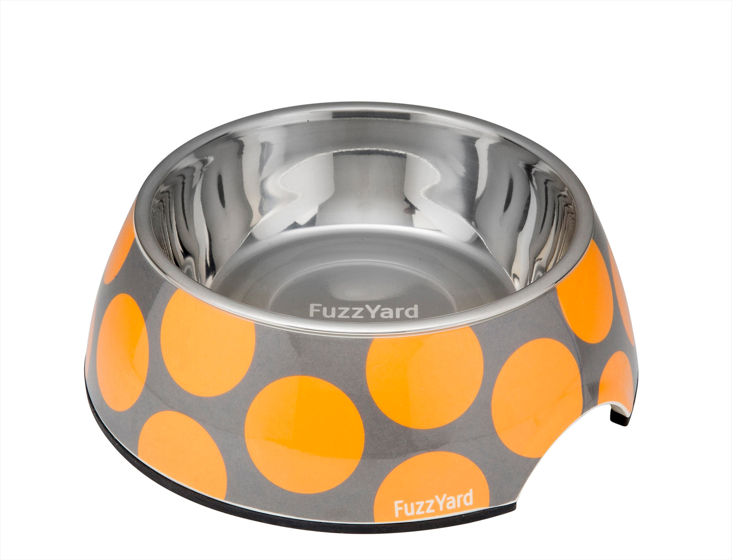 ファズヤード 犬 猫 食器 FuzzYard バブルオレンジ S ペット おしゃれ かわいい フードボウル ウォーターボウル えさ入れ 超小型犬 小型犬 水玉 滑り止め