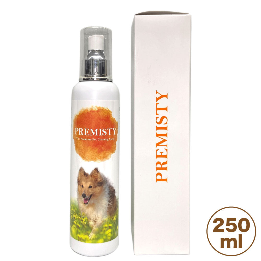 プレミスティ クリーニングスプレー 250ml 犬 猫 ドライシャンプー 犬用 猫用 クレンジング 汚れ ケア 除菌 無臭 無添加 ペット 日本製 PREMISTY