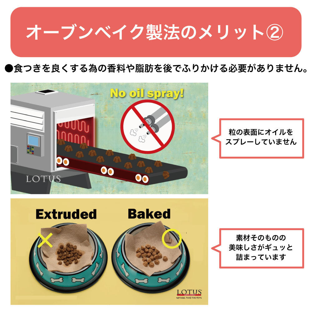 ロータス グレインフリー フィッシュレシピ 小粒 2.27kg 穀物不使用 犬用 フード LOTUS ドッグフード 犬用フード オーブンベイク製法 ドライフード 総合栄養食