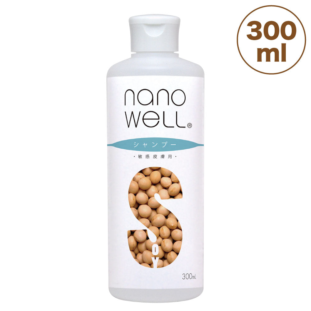 ナノウエル シャンプー 敏感皮膚用 300ml ペット 犬 猫 お手入れ シャンプー 洗浄 消臭 毛艶 皮膚 被毛 保湿 ケア 敏感肌 イヌ ネコ 日本製