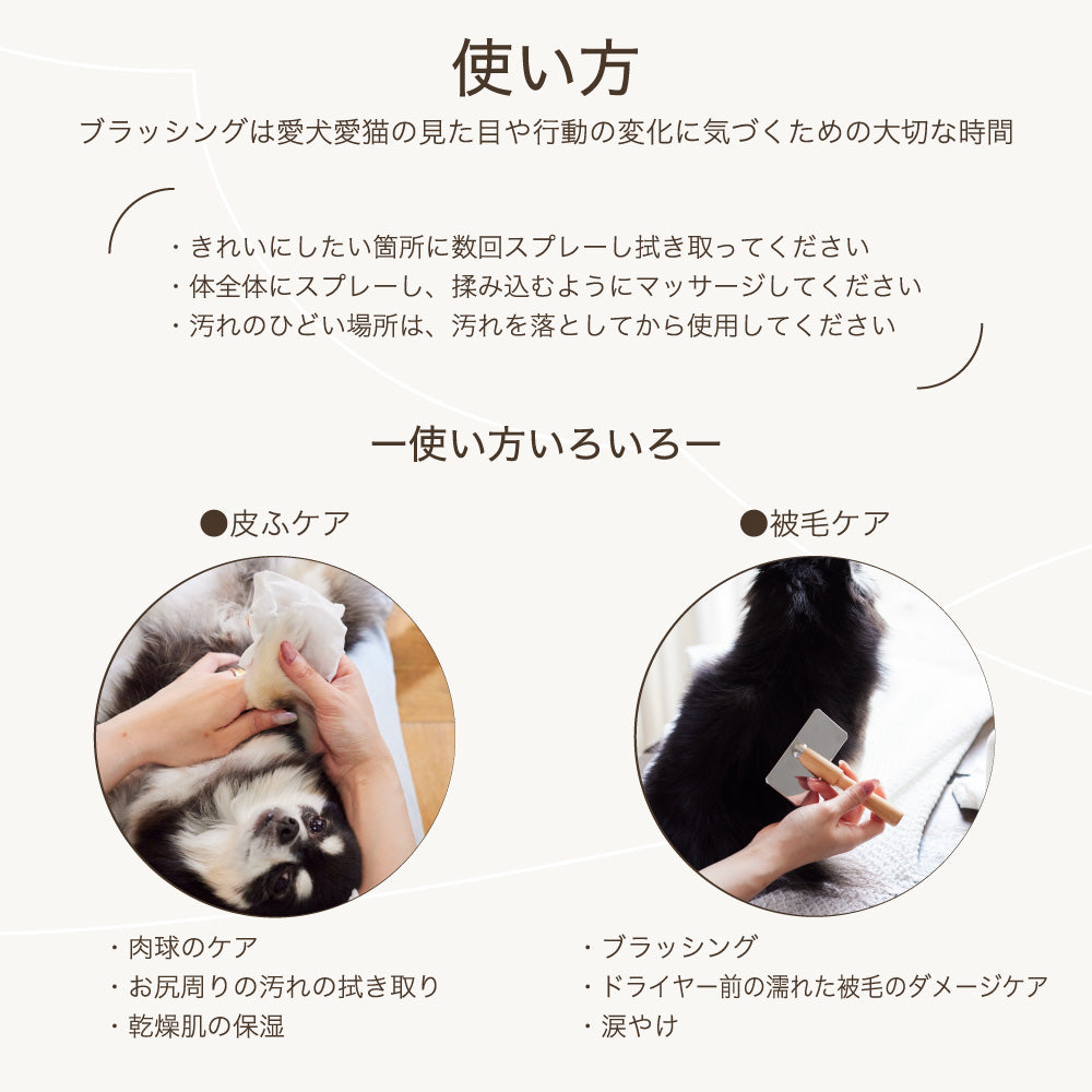 ナノウエル ボディケアスプレー 60ml ペット 犬 猫 お手入れ ブラッシング グルーミング 洗浄 消臭 毛艶 皮膚 被毛 ケア イヌ ネコ 日本製