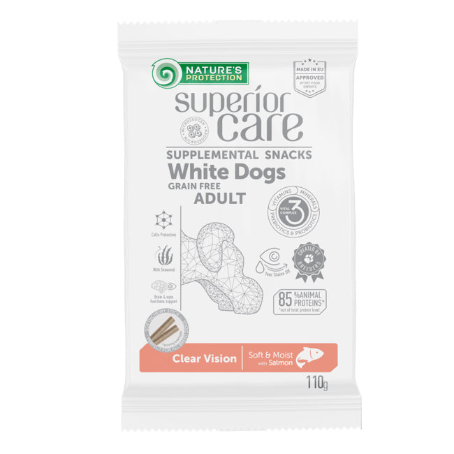 ネイチャーズプロテクション ホワイトドッグ スナックスティック 目の健康ケア 110g 犬 おやつ 犬用おやつ トリーツ 白い被毛 ジャーキー クランベリー