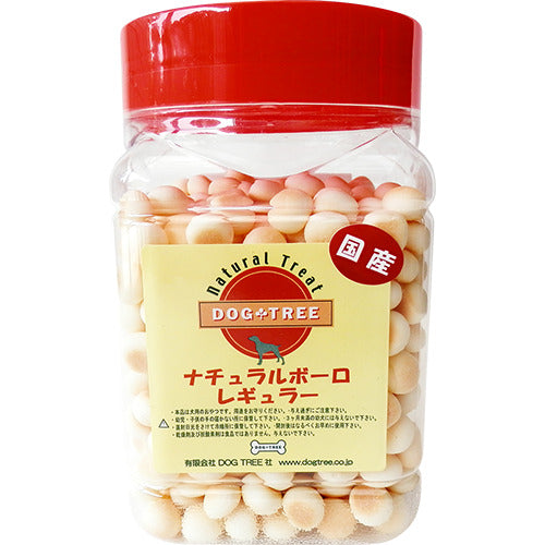 ドッグツリー ナチュラルボーロ レギュラー 角ボトル 220g 犬 おやつ 無添加 中粒 犬用 ご褒美 おいしい 健康 しつけ トレーニング 北海道 国産
