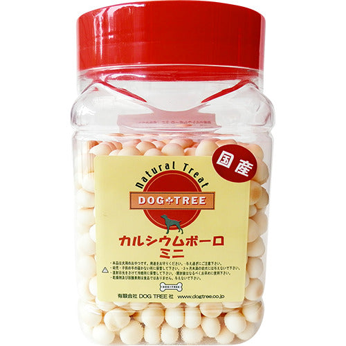ドッグツリー カルシウムボーロ ミニ 角ボトル 220g 犬 おやつ 小粒 犬用 ご褒美 おいしい 健康 しつけ トレーニング 北海道 国産