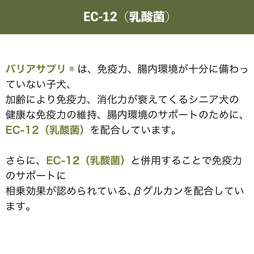バリアサプリ ドッグ アダルト・シニア 90g 犬 粉末 サプリメント 犬用 サプリ ミルク パウダー 健康維持 関節 成犬 老犬 国産 バックトゥベーシックス