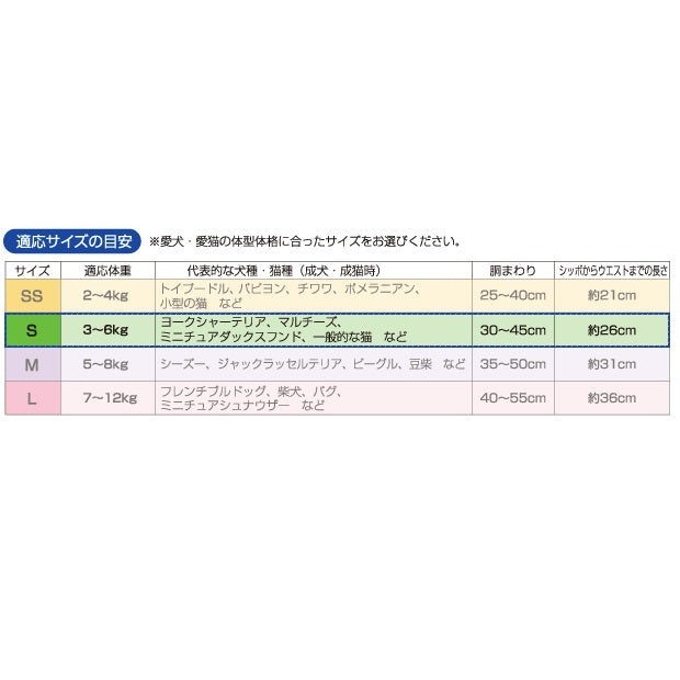 コーチョー ネオ・オムツ S 小型犬用 30枚入 ペット用 犬 猫 おむつ 介護 シニア 生理用 お出かけ おもらし対策 ヒート マナーウェア