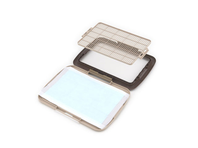 ボンビアルコン しつけるトレーメッシュプラス M ワイド 犬 トイレトレー トイレ 小型犬 中型犬 トイレトレーニング トイレ しつけ 躾 トイトレ ブラウン