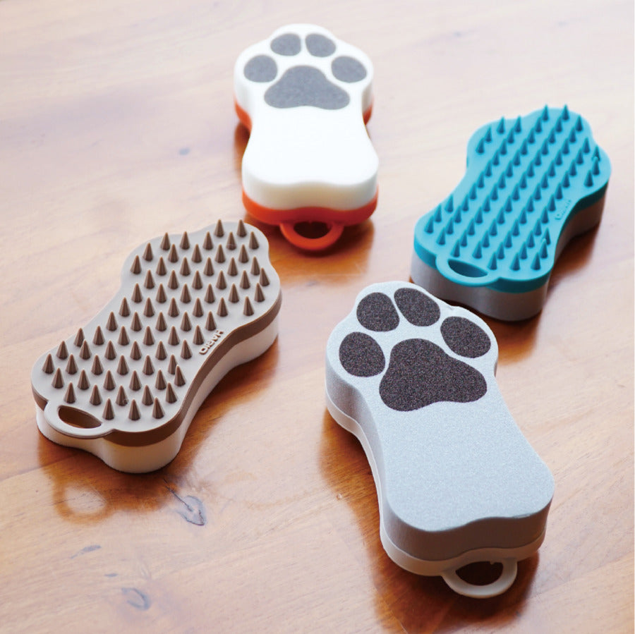 ハリオ ペットのブラシ グルッテ ハード ブルー HARIO 犬 猫 お手入れ ブラシ いぬ ブラッシング ねこ マッサージ お掃除 犬用 猫用 やわらかめ 日本製