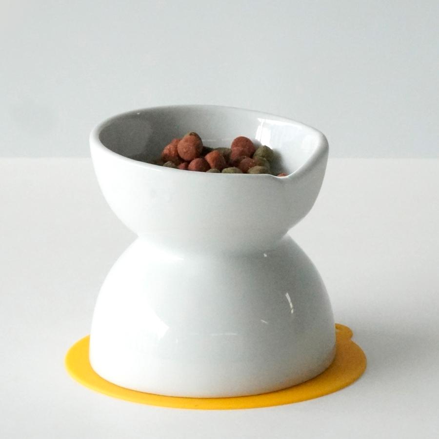 ハリオ チビプレ ダブル ペールピンク HARIO 犬 食器 餌入れ フードボウル 犬用 えさ入れ 陶器 食べやすい 高さがある 電子レンジ可 おしゃれ 日本製