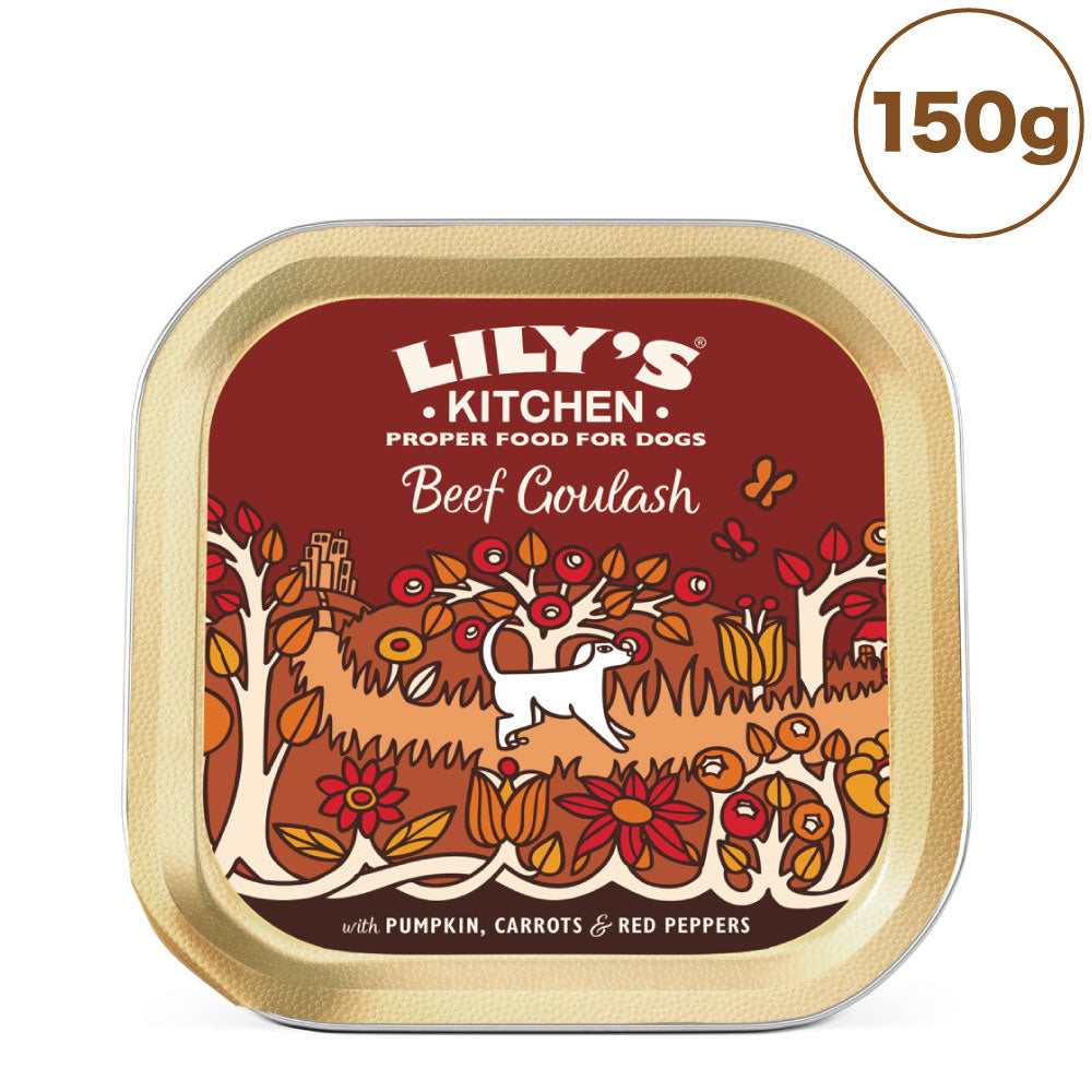 リリーズキッチン ビーフグヤーシュ 150g 犬 ドッグ ドッグフード ウェット 犬用 フード アルミトレイ 総合栄養食