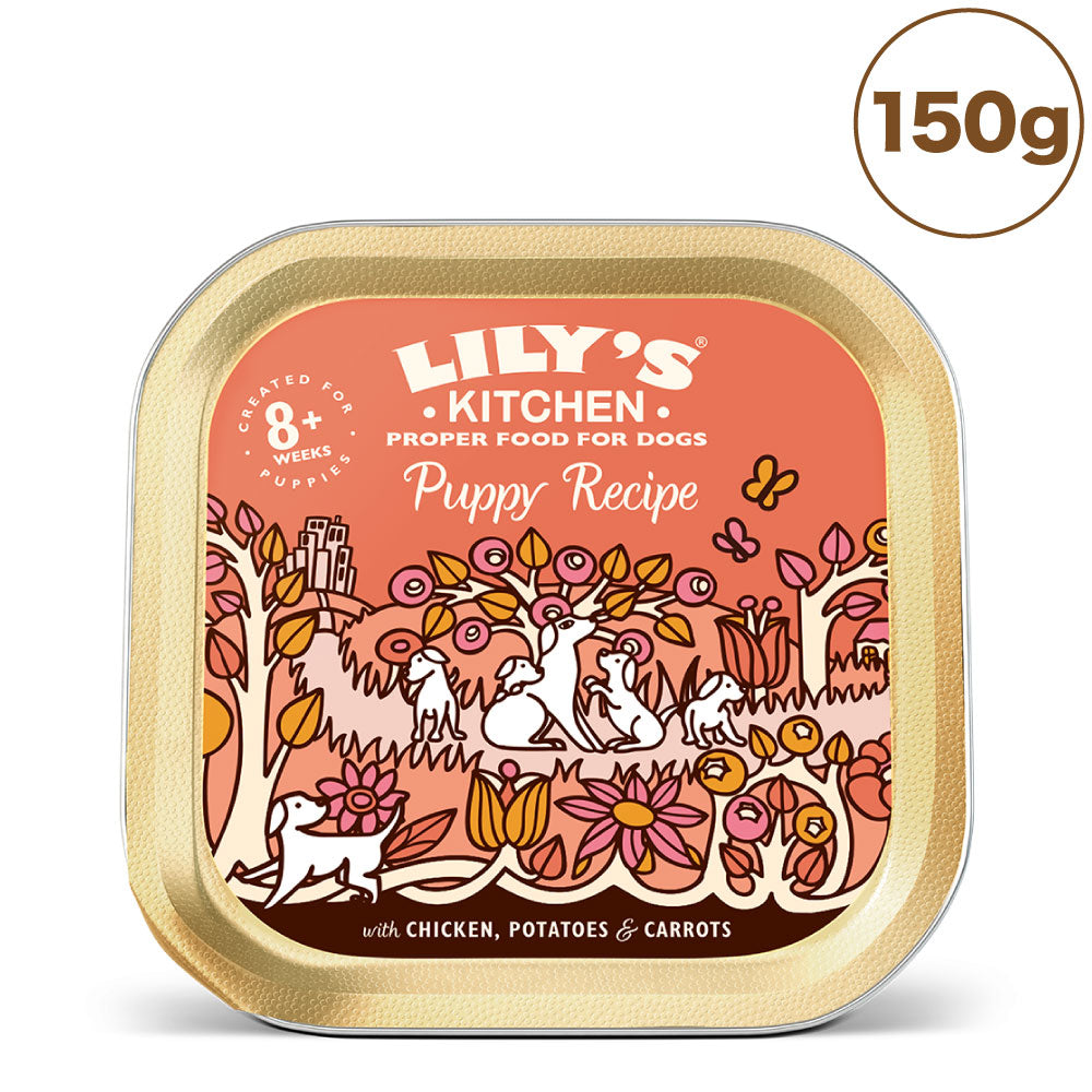 リリーズキッチン 子犬用チキンのレシピ 150g 犬 ドッグ ドッグフード ウェット 犬用 フード グレインフリー アルミトレイ 総合栄養食