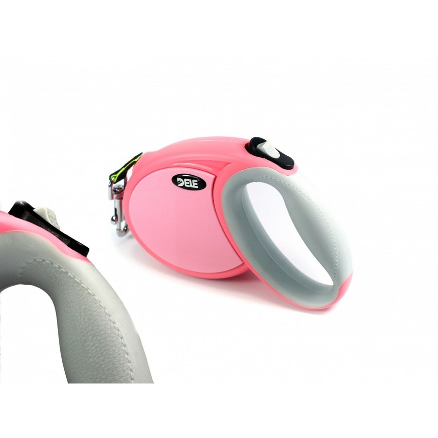 犬用リード 伸縮リード 長さ3M 巻き取り式 自動巻き 反射光 小型犬用