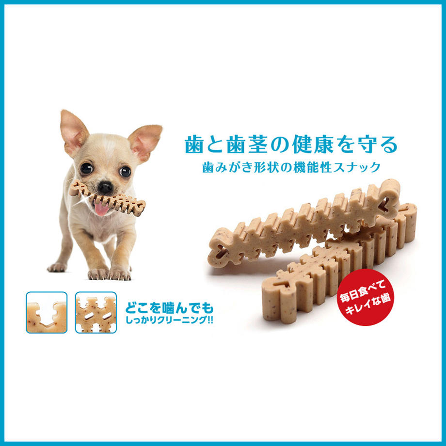 フォーキャンス デンティ・スリー フェアリー 徳用S 21個入 犬 歯みがき ガム 犬用 デンタル おやつ スナック 歯石 歯垢 対策