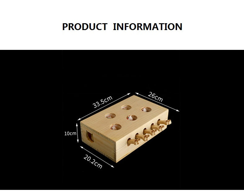 猫 おもちゃ 木製 モグラ叩き もぐら ネズミ 猫じゃらし ねこじゃらし 猫遊び ねこ ネコ 知育 玩具 運動不足 ストレス解消 ダイエット 木箱