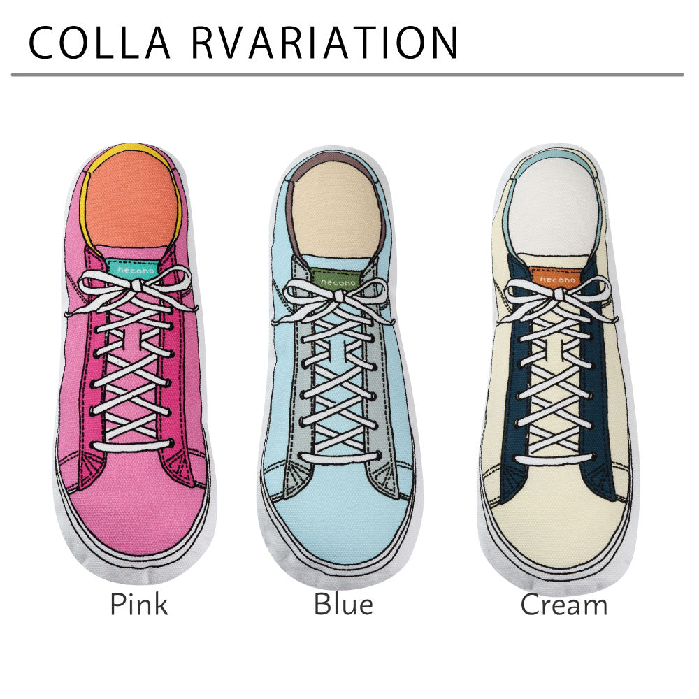 necono おかあさんのくつ スニーカー 猫 おもちゃ 猫用 ぬいぐるみ 靴 コットン キャット トイ キッカー 猫キック あごのせ キャットニップ入 日本製