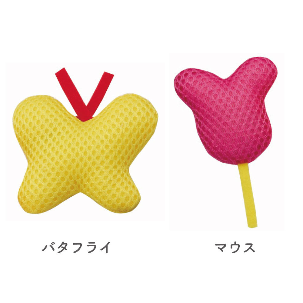 ペティオ らくらくデンタルTOYぬいぐるみ 猫 おもちゃ 猫用 はみがき デンタル トイ メッシュ またたび入