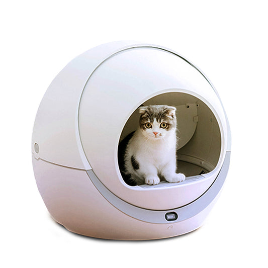 PETREE ペッツリー 猫 自動トイレ 全自動猫トイレ 猫トイレ 猫用 トイレ 自動 全自動 本体 大型 多頭飼い おしゃれ 消臭 猫砂 掃除 安全
