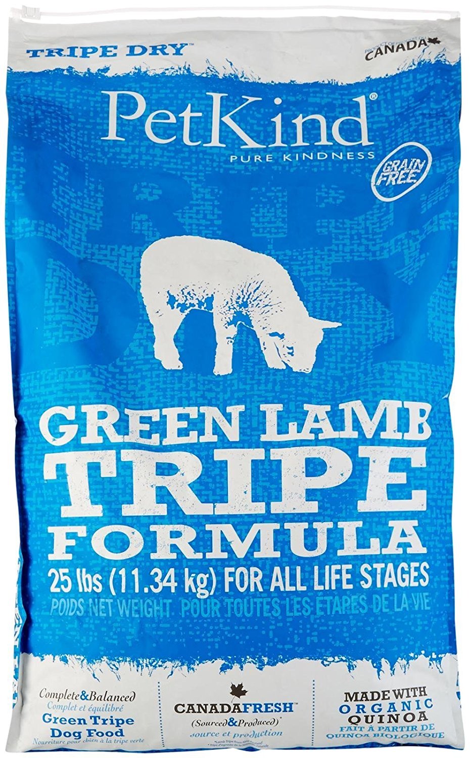 ペットカインド ドッグフード トライプドライ グリーンラム トライプ PetKind ラム 羊肉 グレインフリー 11.34kg