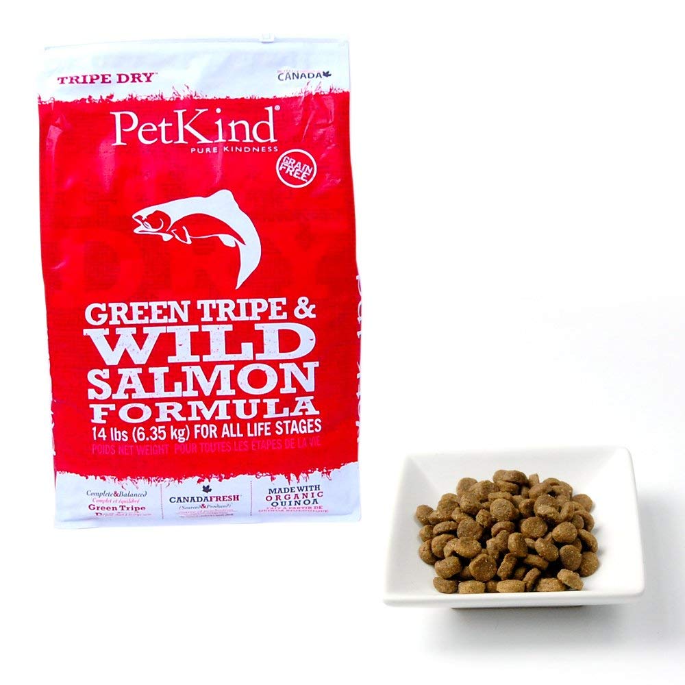 ペットカインド ドッグフード トライプドライ グリーントライプ ワイルドサーモン PetKind サーモン 魚肉 グレインフリー 6.35kg