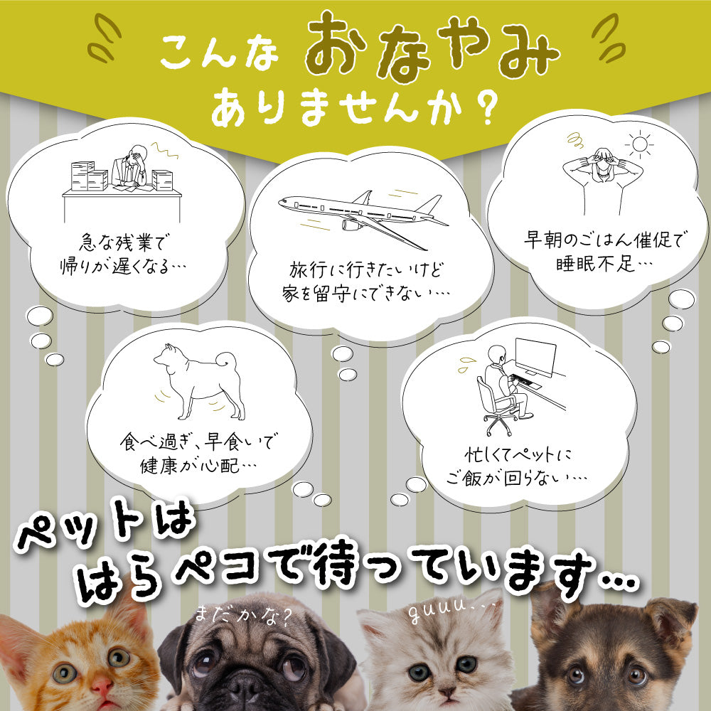 わが家のアイドル 犬 猫 うさぎ 兎 ペット用 自動給餌器 ごはんもりもりくん 餌やり機 自動 留守 旅行 残業 4.5L 大容量 2WAY 給電 タイマー 給餌機