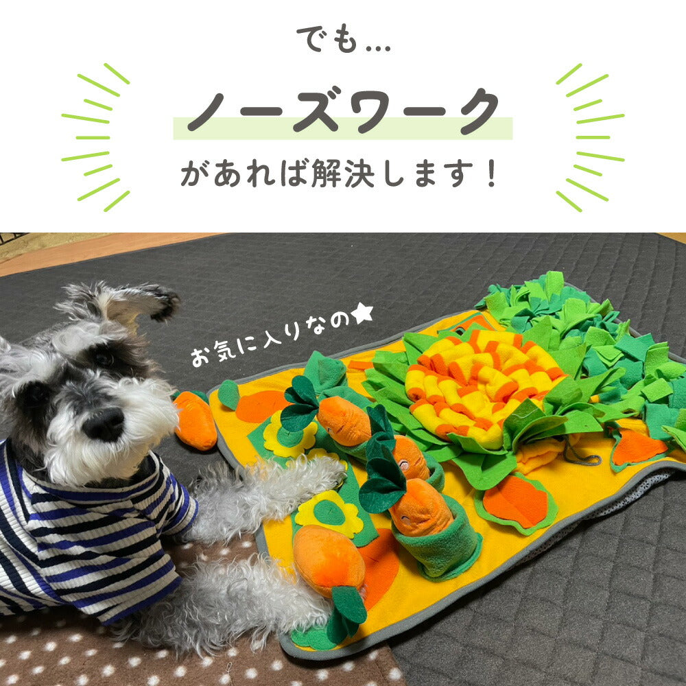 ノーズワーク マット にんじん畑 にんじん 犬 犬用 おもちゃ 知育玩具