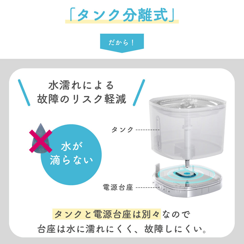 ピュアシス 犬 猫 自動給水器 ペット 自動 給水器 水飲み器 水飲み