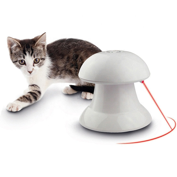 猫 おもちゃ 自動 回転 レーザー ポインター LEDライト 猫じゃらし ねこ ネコ 玩具 運動不足 ストレス解消