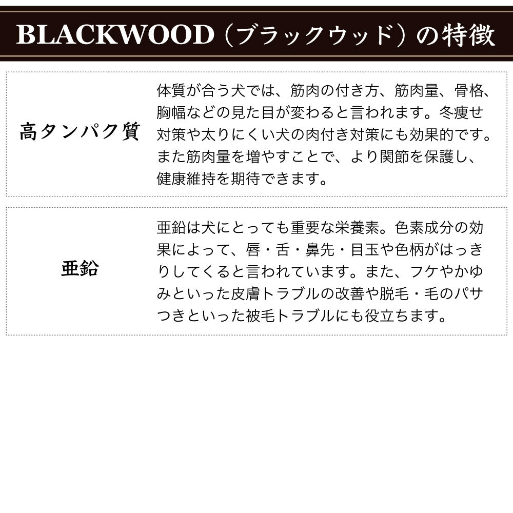 BLACKWOOD ブラックウッド3000 ラム 20kg リニューアルパッケージ