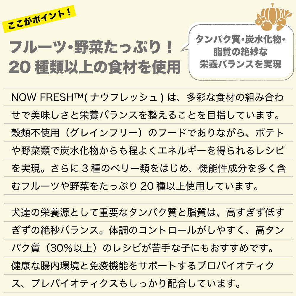 ナウフレッシュ グレインフリー パピー 2.72kg 犬 ドッグフード 子犬用フード ドライ 穀物不使用 成犬用 NOW FRESH