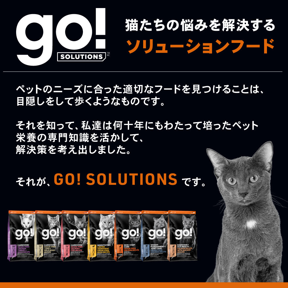 GO! ゴー カーニボアキャット グレインフリー サーモン＋タラレシピ 500g 超小粒 猫 猫用フード キャットフード ドライ 高タンパク –  ハピポート