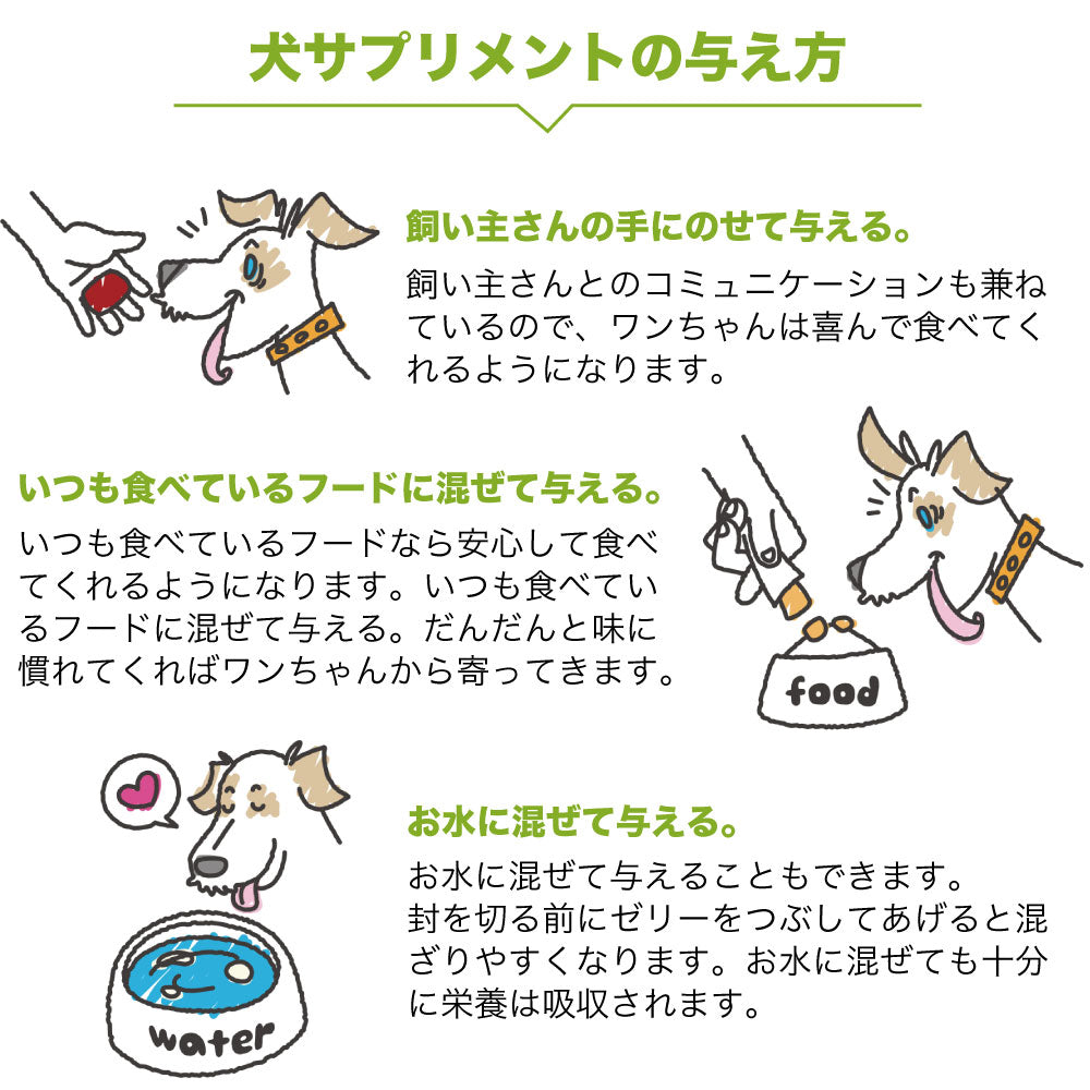 犬サプリメント 目の健康維持に ミックスベリー味 お試し6本入 犬 サプリ スティックゼリー 犬用 サプリメント エイジングケア 眼病予防 –  ハピポート