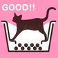 ボンビアルコン ラクラク 猫トイレ Wブロック ブラウン 猫 トイレ 本体 飛び散らない 猫用 オープントイレ お手入れ簡単 猫砂 スコップ付き