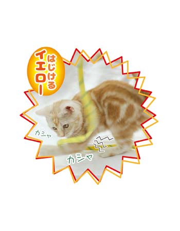 ペッツルート カシャカシャ ひもじゃらし イエロー 猫 おもちゃ 猫じゃらし 日本製 猫おもちゃ 紐 ひも おすすめ じゃらし棒 人気 猫用 オモチャ ねこ 