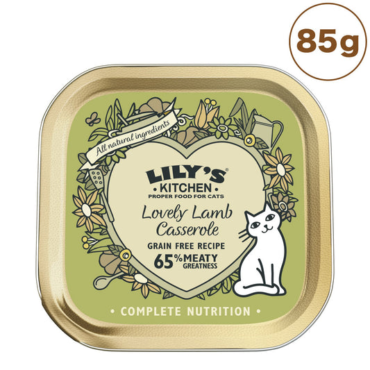 リリーズキッチン 子羊のキャセロール・キャット 85g 猫 キャットフード ウェット 猫用 フード グレインフリー 総合栄養食