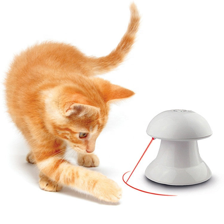 猫 おもちゃ 自動 回転 レーザー ポインター LEDライト 猫じゃらし ねこ ネコ 玩具 運動不足 ストレス解消