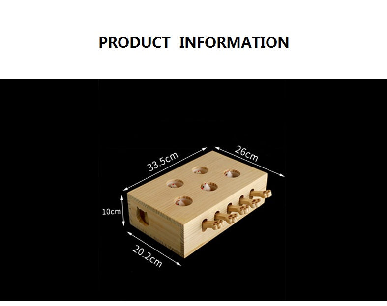 猫 おもちゃ 木製 モグラ叩き もぐら ネズミ 猫じゃらし ねこじゃらし