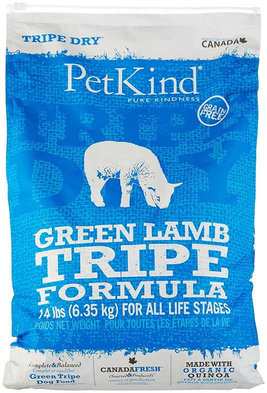 ペットカインド ドッグフード トライプドライ グリーンラム トライプ PetKind ラム 羊肉 グレインフリー 6.35kg