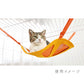 LAMOUR ラムール 猫用 フルーツ キャットハンモック オレンジ  キャット ケージ用 猫 寝床 メッシュ かわいい リラックス カラビナ