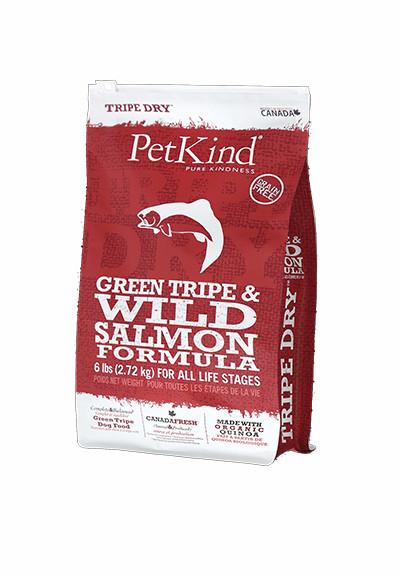 ペットカインド ドッグフード トライプドライ グリーントライプ ワイルドサーモン PetKind サーモン 魚肉 グレインフリー 2.72kg