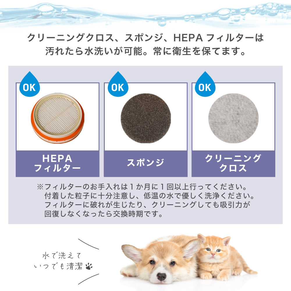 グルーク 犬 猫 ペット バリカン グルーミング 掃除機 吸引 式 